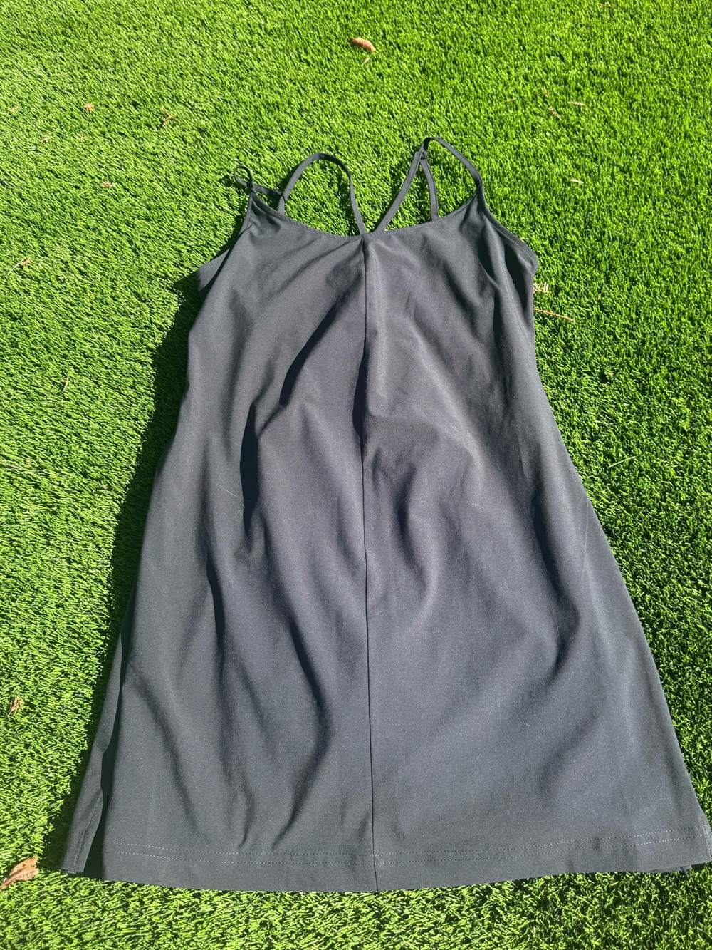 Black Strappy Women's Dress - Minimal Slip Style